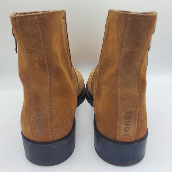 Sorel Emelie II Waterproof Chelsea Ankle Boot Taffy Leather Brown Size 11 - Picture 5 of 10